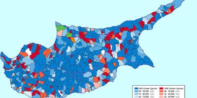 Mapa na Kipru etničke