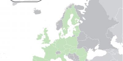 Kartu europe pokazuje Kipar