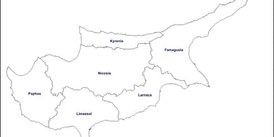 Mapa na Kipru iznijeti