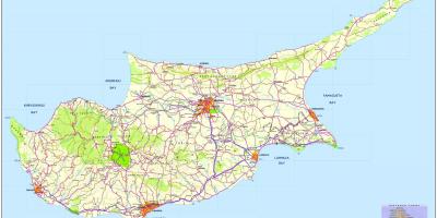 Mapa na Kipru