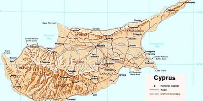 Paphosu Kipar mapu turističke