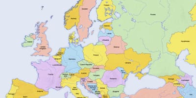 Mapa na Kipru i okolne države