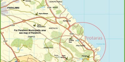 Ulična mapa protaras Kipar