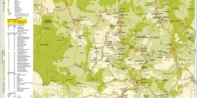 Mapa troodos planine Kipar