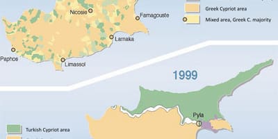 Mapa je turk Kipar